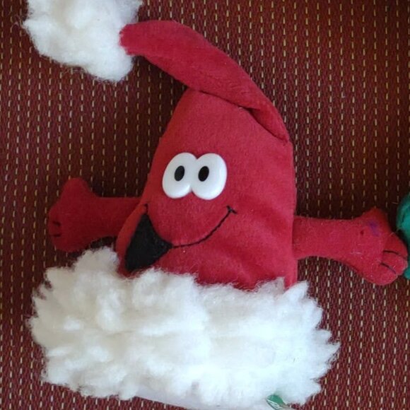 Disney Store Mini Bean Bag Santa Minnie 7" & Merry Bean Cone 6" Lot of 2 - Picture 4 of 6